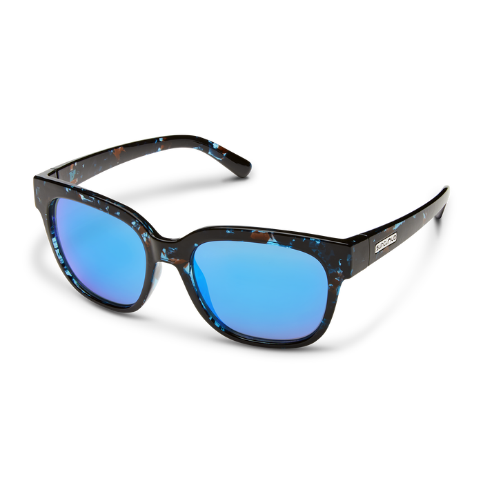 Suncloud Optics Affect Sunglasses Blue Tortoise: Polarized Blue Mirror