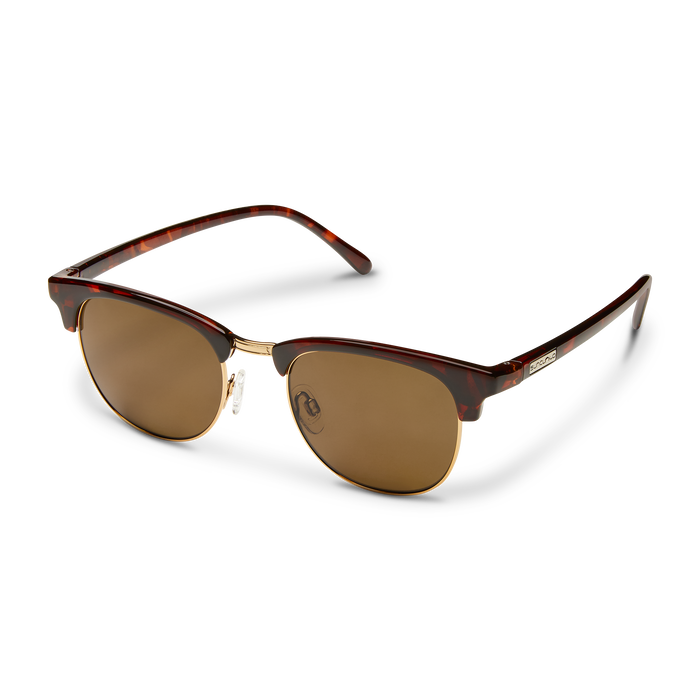 Suncloud Optics Step Out Tortoise Sunglasses: Polarized Brown