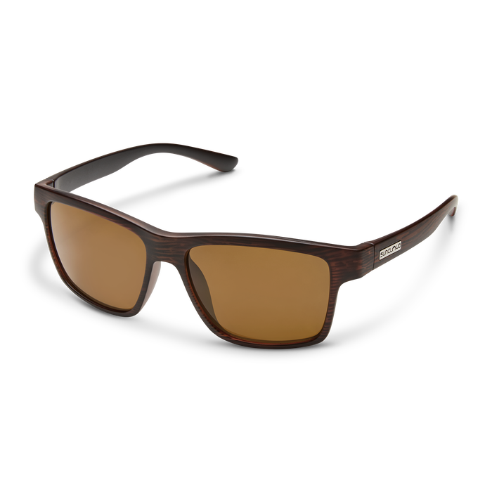 Suncloud Optics A-Team Sunglasses Burnished Brown - Brown Polarized Lens