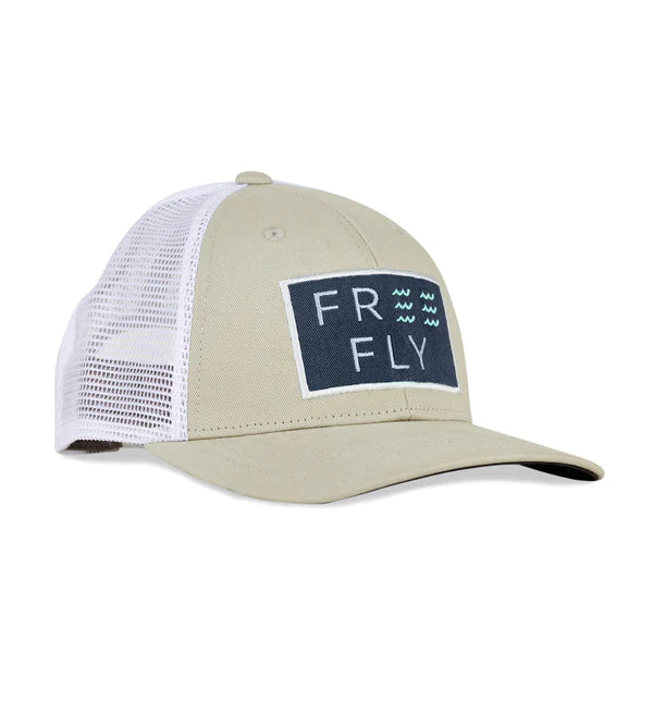 Free Fly Wave Trucker Hat | Stone Khaki